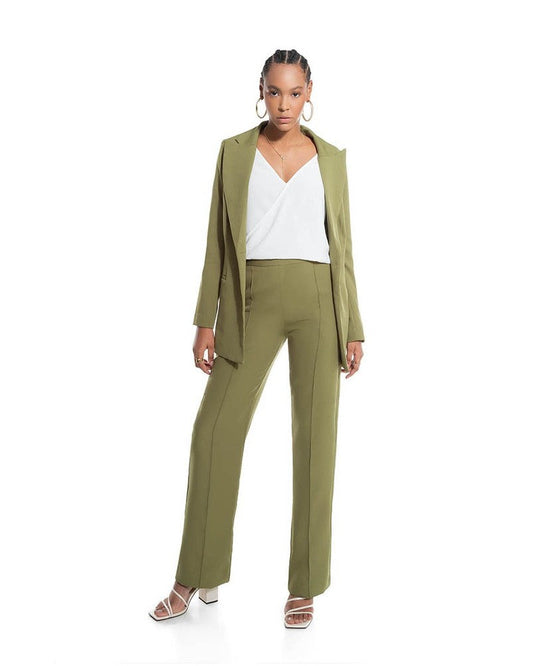 Olive Green Blazer Camille